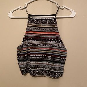 Cropped Aztec top